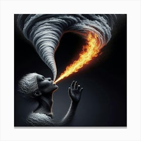 Smoke And Fire Canvas Print