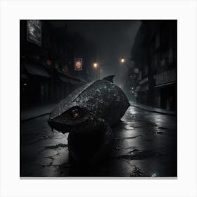 Dark Fish Canvas Print