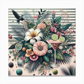 Tropical Cocktail Canvas Print