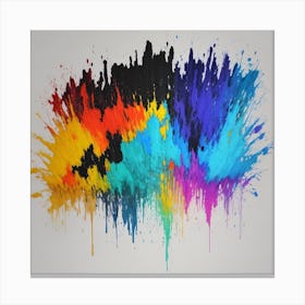 Paint Splatter Canvas Print