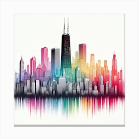 Chicago Skyline Canvas Art 2 Canvas Print