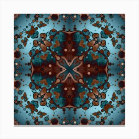 Abstraction Blue Star 3 Canvas Print