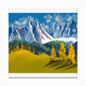 Mountain Landscape Canvas Print