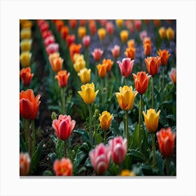 Colorful Tulips Canvas Print