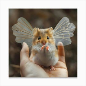 Winged Hamster Canvas Print