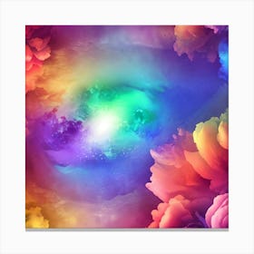 Abstract Flower Painting Canvas Print