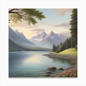 Landscape Painting 5 Canvas Print