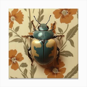 Retro Beetle Canvas Print