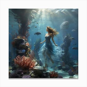 Under The Sea Art print Canvas Print