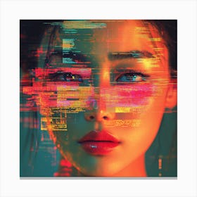 Cyborg Woman Canvas Print