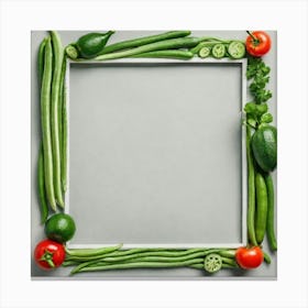 Vegetable Frame 5 Canvas Print