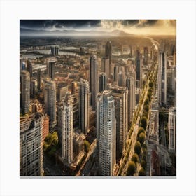 Sunshine City Canvas Print