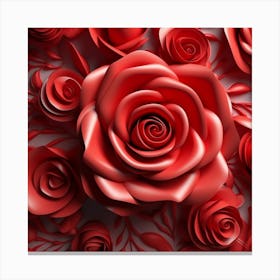 Roses Flowers Plant Canvas Print