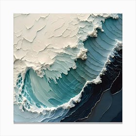 Abstract Wave Painting 2 Canvas Print