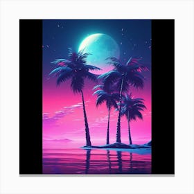 Sexy Palm Trees Canvas Print