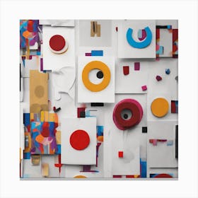 Abstract Collage Canvas Print