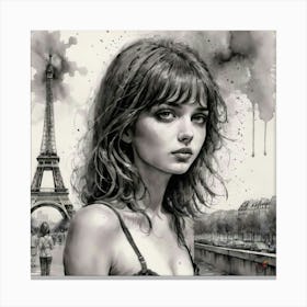 Paris Eiffel Tower 1 Canvas Print