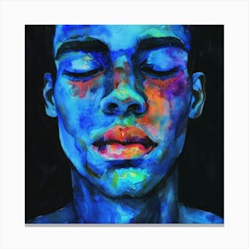 Blue Man 3 Canvas Print