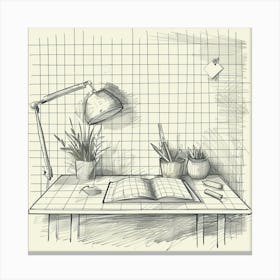 A Design Grid Hand Drawn Sketch Illustration 1718708293 3 Canvas Print