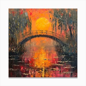 Sunset Bridge Canvas Print