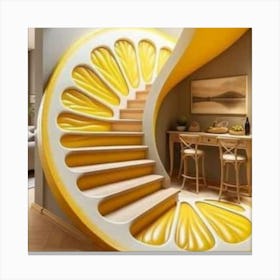 Spiral Staircase Canvas Print