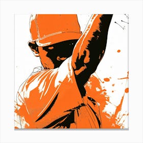 Baseball Player Canvas Print