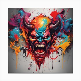 Devil Head 12 Canvas Print