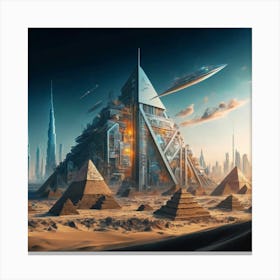 Futuristic City 3 Canvas Print