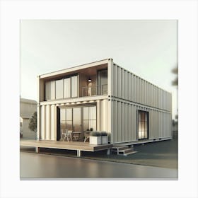 Shipping Container Home 5 Canvas Print