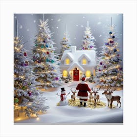 Santa'S House Canvas Print