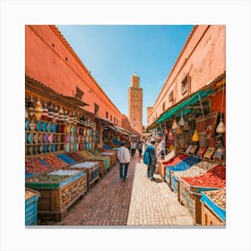 Market In Morocco Article est Art 2024 Canvas Print