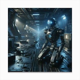 Futuristic Robot Canvas Print