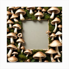 Mushroom Frame 18 Canvas Print