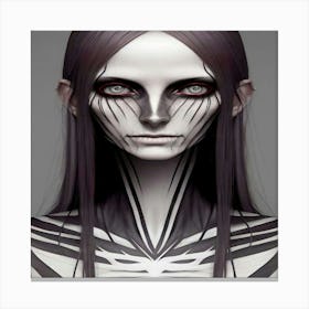 Skeleton Woman Canvas Print