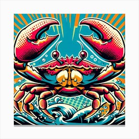 Crab In The Sea Canvas Print