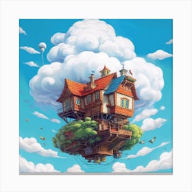 House In The Sky Canvas Print