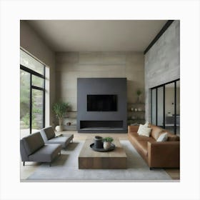 Modern Living Room 30 Canvas Print