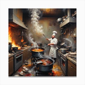 Chaotic Kitchen 2 Canvas Print