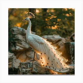 Peacock In The Park Canvas Print