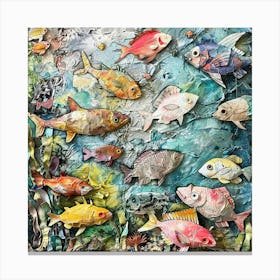 Paper Fishes Canvas Print