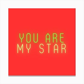 You Are My Star Canvas Print