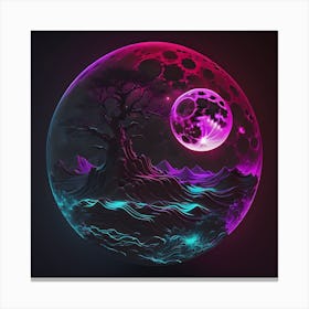 Island Moonrise Canvas Print