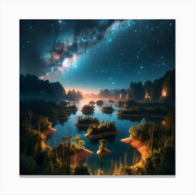 Milky Landscape Canvas Print