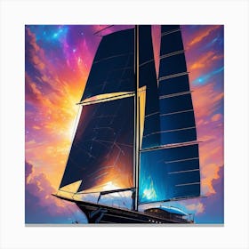 Sailboat In The Sky 1 Canvas Print