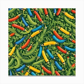 ARMY WORMS EATING VEGETATION Canvas Print
