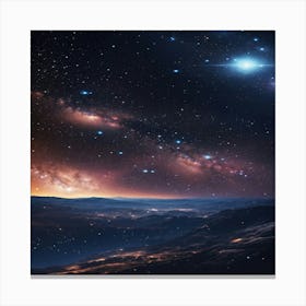 Starry Night Sky 3 Canvas Print