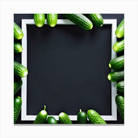 Frame Of Cucumbers 8 Canvas Print