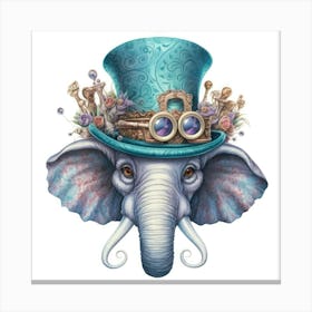 Steampunk Elephant Leinwandbild