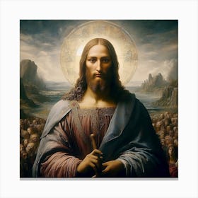 Salvator Mundi
(Painting by Leonardo da Vinci) Canvas Print
