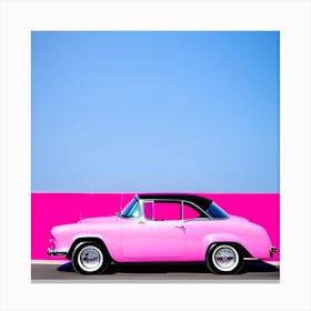 Pink Car Canvas Print